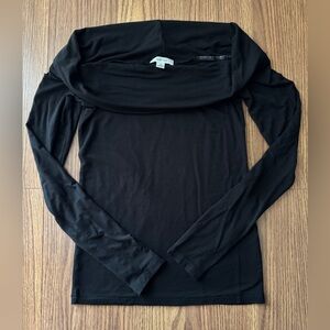 Aritzia Wilfred Off the Shoulder Long Sleeve Top